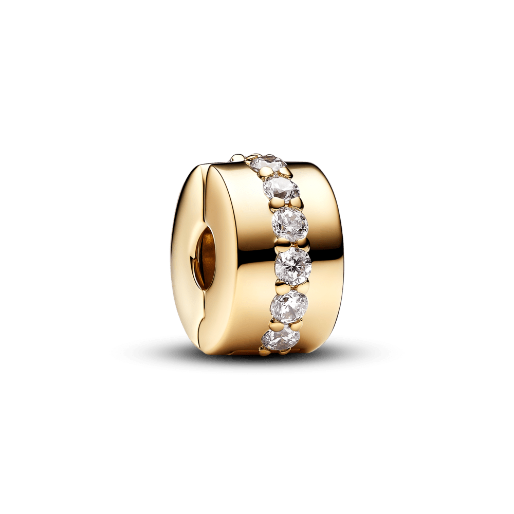 Mirdzošais rindas klipšu amulets