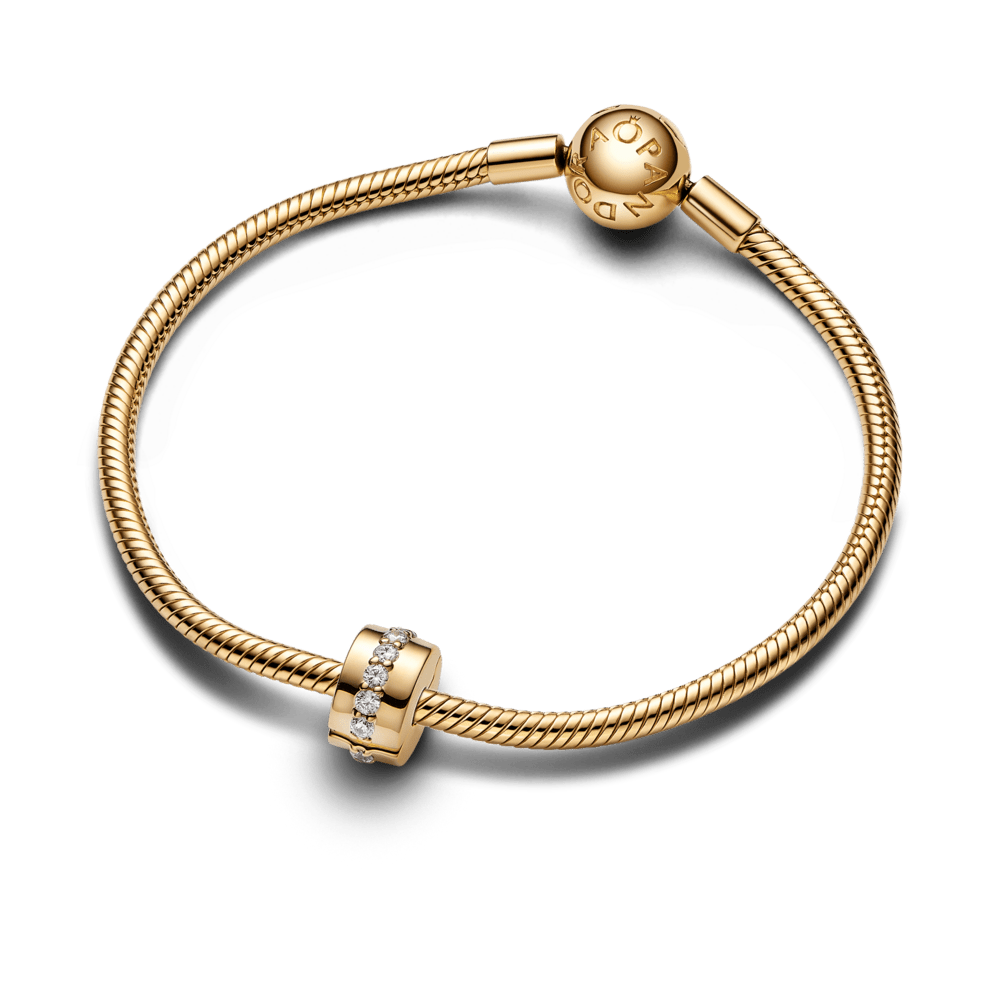 Mirdzošais rindas klipšu amulets