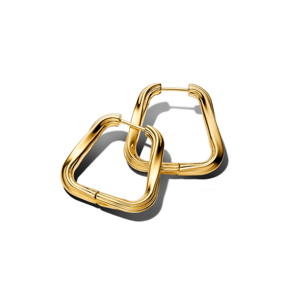 Lieli savīti trīsstūra auskari