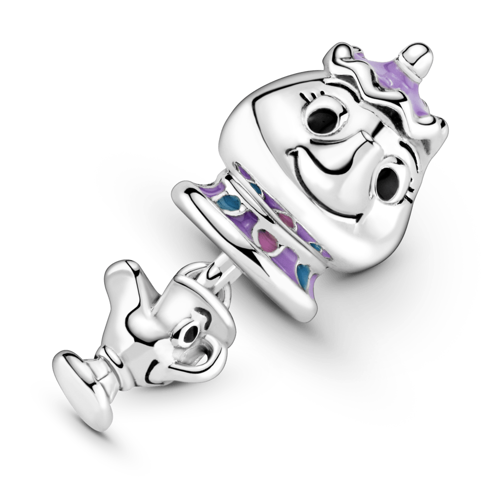 Piekarināmais Briesmoņa un Skaistules Tējkannas kundzes un Tasītes amulets