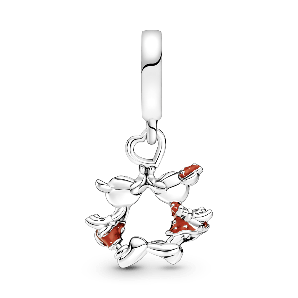 Piekarināmais Disney Mikija un Minnijas skūpstu amulets