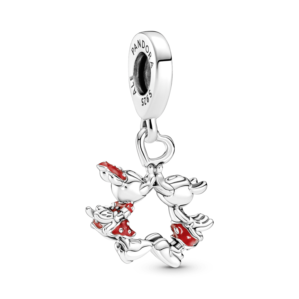 Piekarināmais Disney Mikija un Minnijas skūpstu amulets