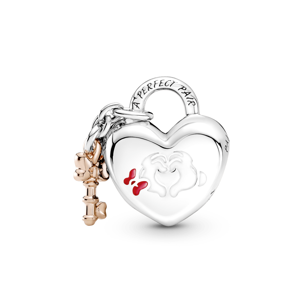 Piekarināmais Disney Mikija un Minnijas mūžīgās mīlestības amulets