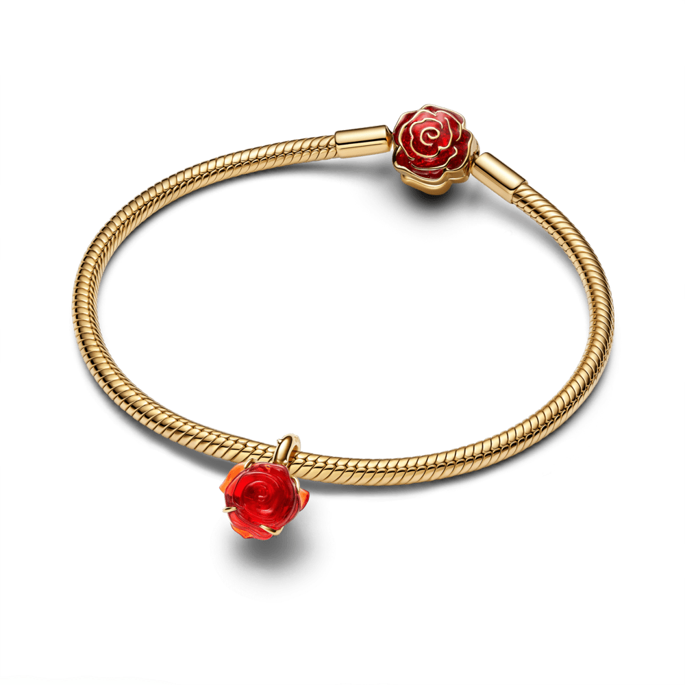 Disney skaistules un briesmoņa apburtās rozes amulets