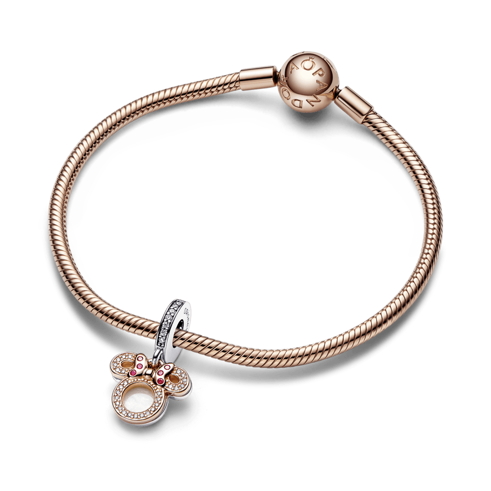 Piekarināmais Disney Minie Mouse silueta dubultais amulets