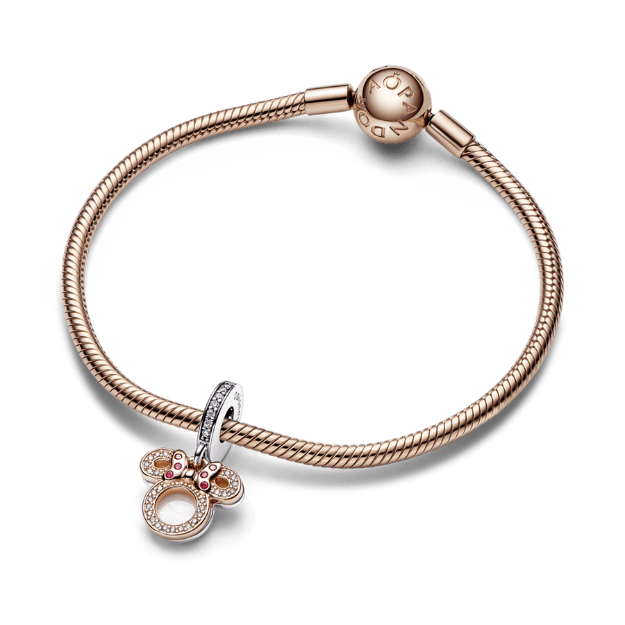 Piekarināmais Disney Minie Mouse silueta dubultais amulets