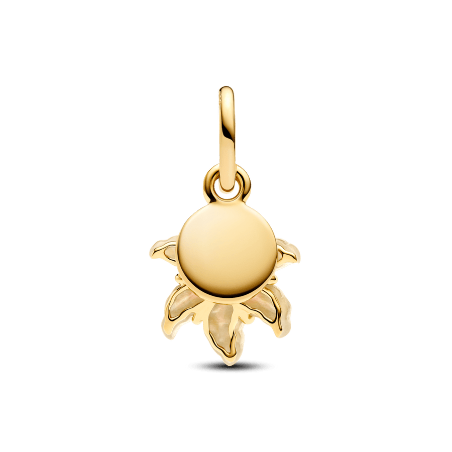 Tumsā spīdošs Disney sapinušos ziedu amulets