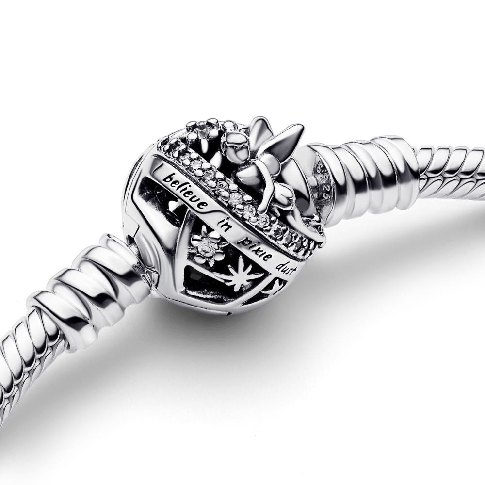 Disney Tinker čūskas raksta ķēdītes rokassprādze ar zvanveida aizdari