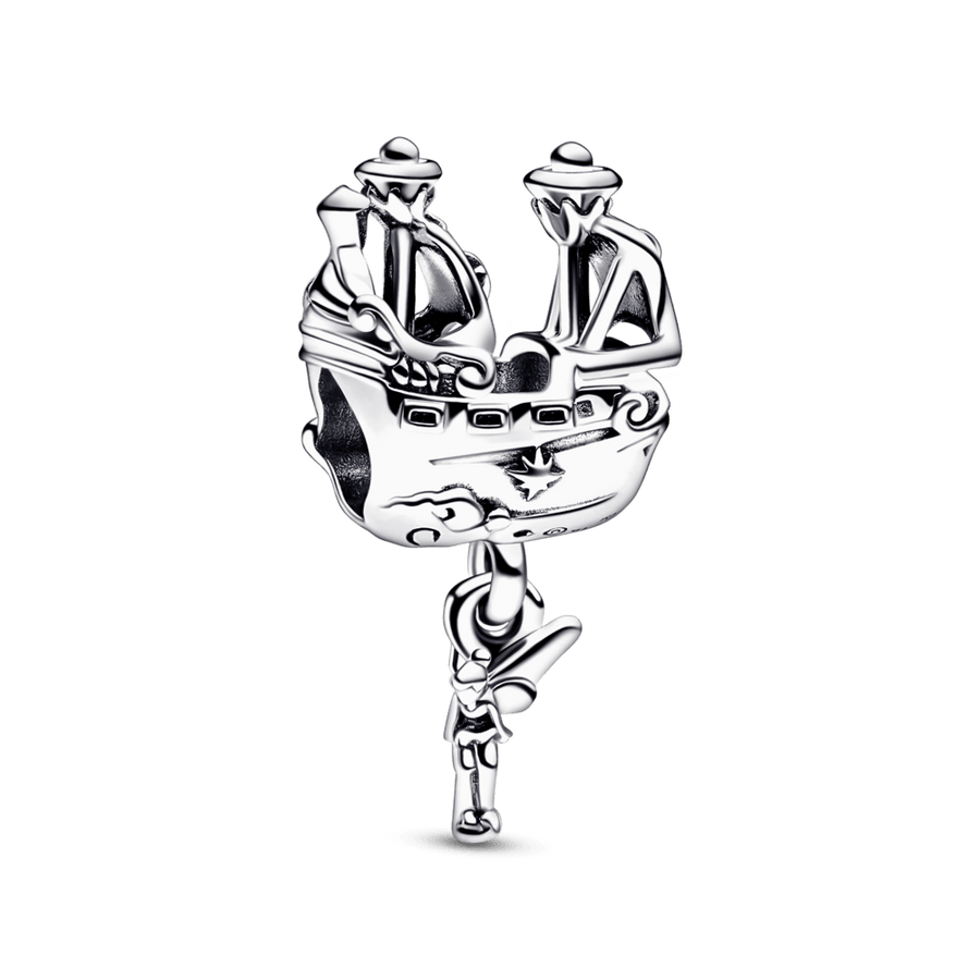 Disney Tinker Bell un Captain Hook pirātu kuģa amulets