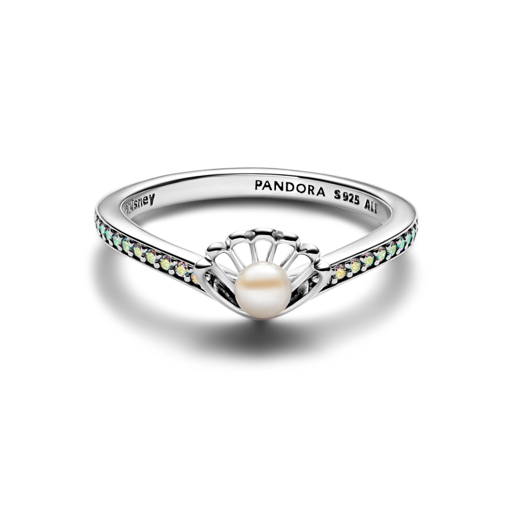 Disney Princess Ariel Shell saldūdens kultivētas pērles gredzens