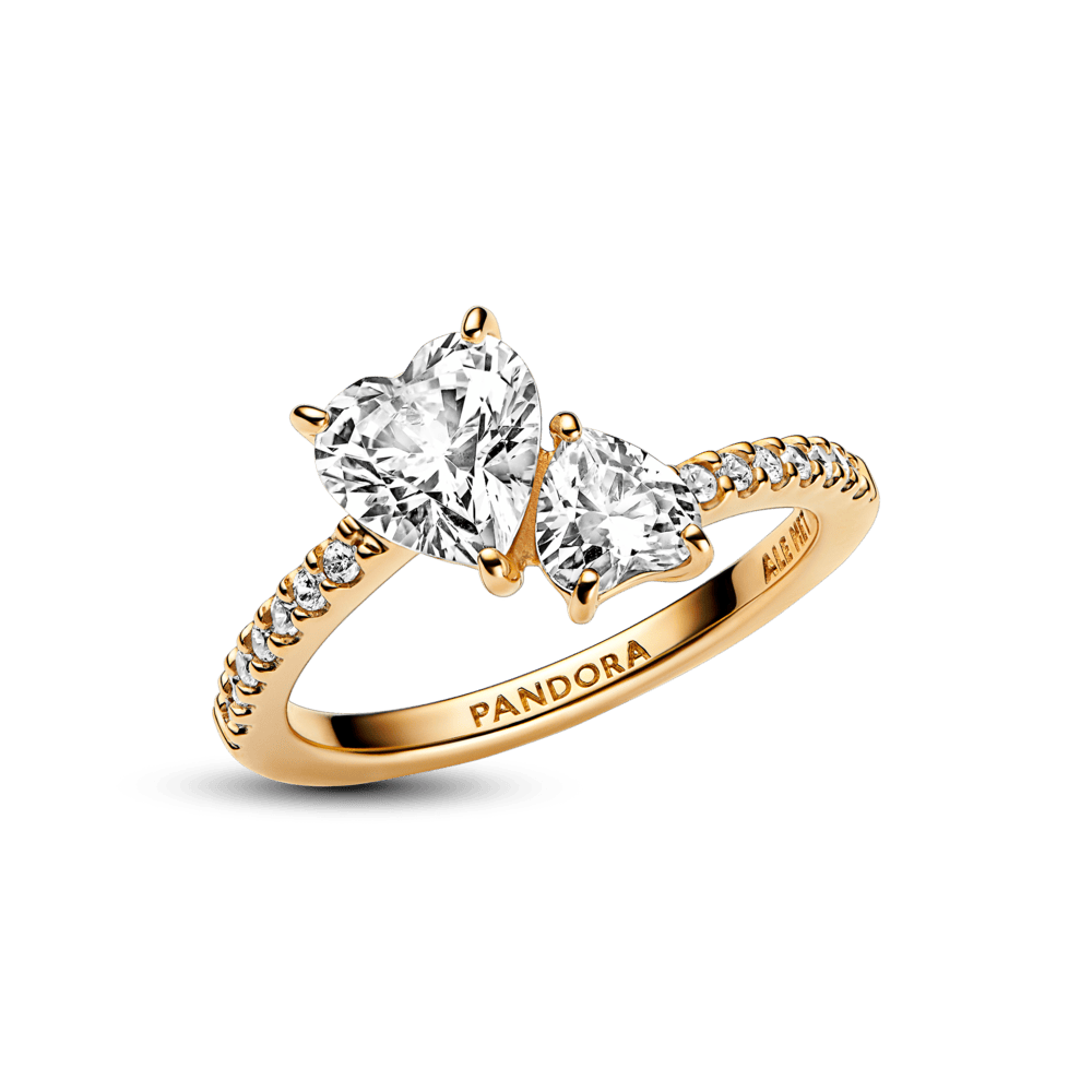 Mirdzošais dubultās sirds gredzens