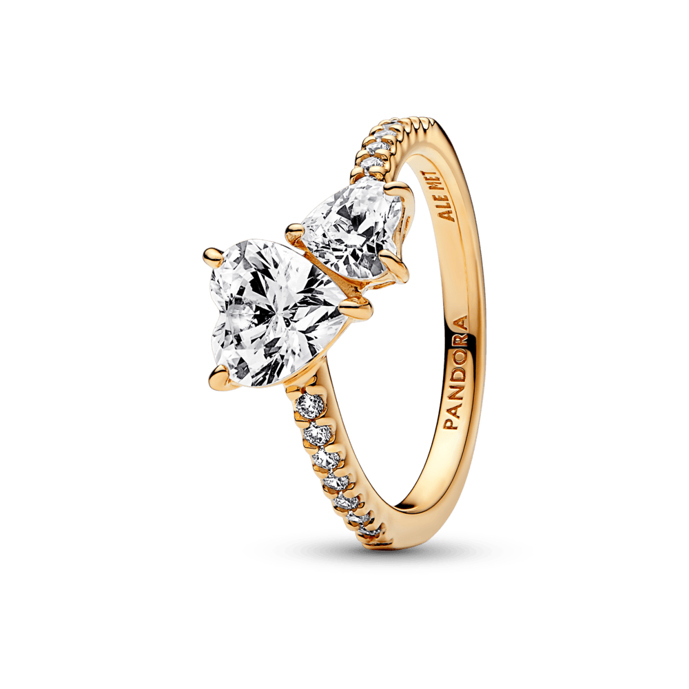 Mirdzošais dubultās sirds gredzens