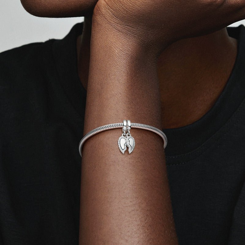 Sadalāms draugu sirds formas piekarināmais amulets