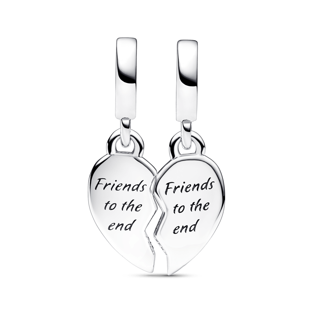 Sadalāms draugu sirds formas piekarināmais amulets