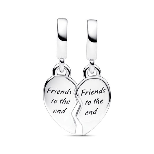 Sadalāms draugu sirds formas piekarināmais amulets