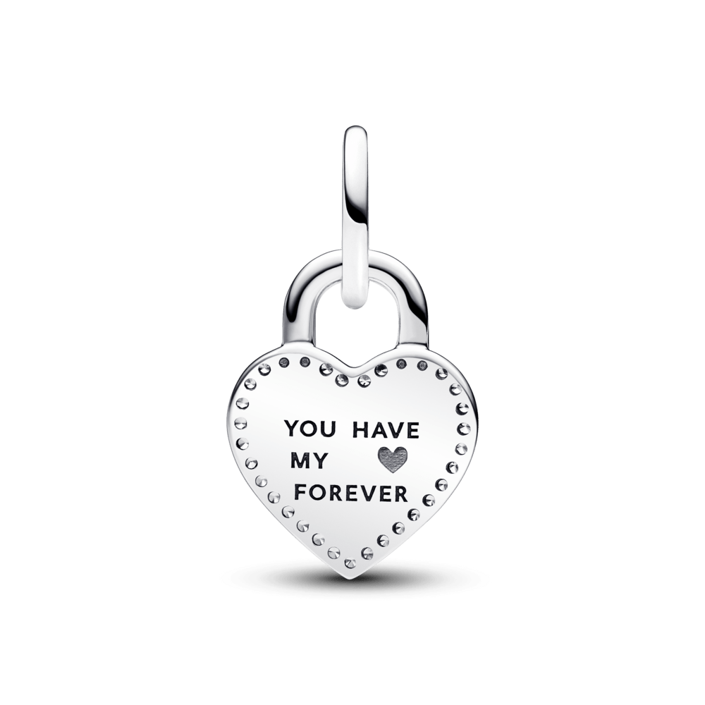 Divtoņu pagriežāmās sirds slēdzenes dubultais amulets