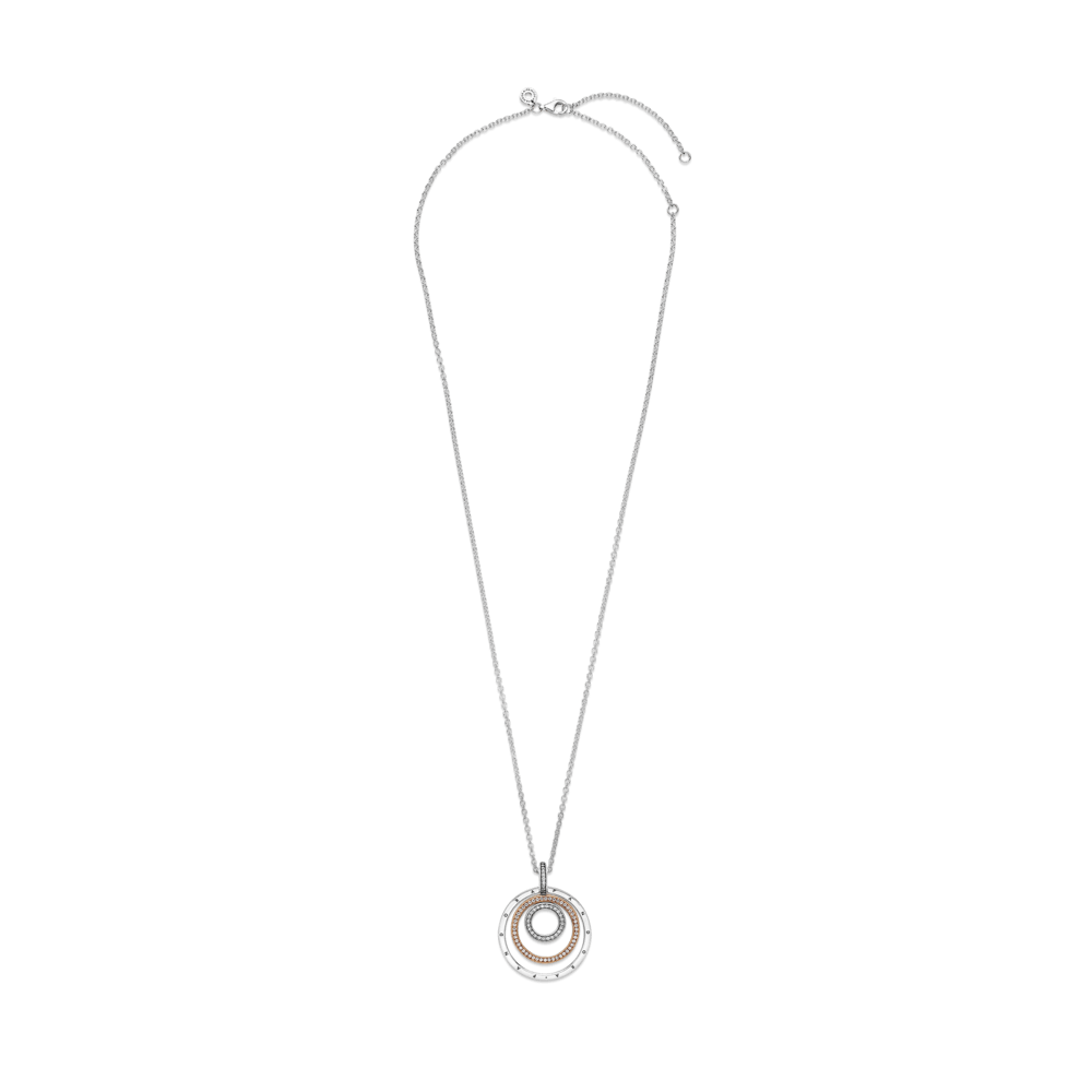 Kaklarota un kulons ar divtoņu aplīšiem