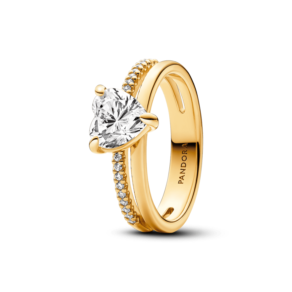 Divu joslu sirds gredzens