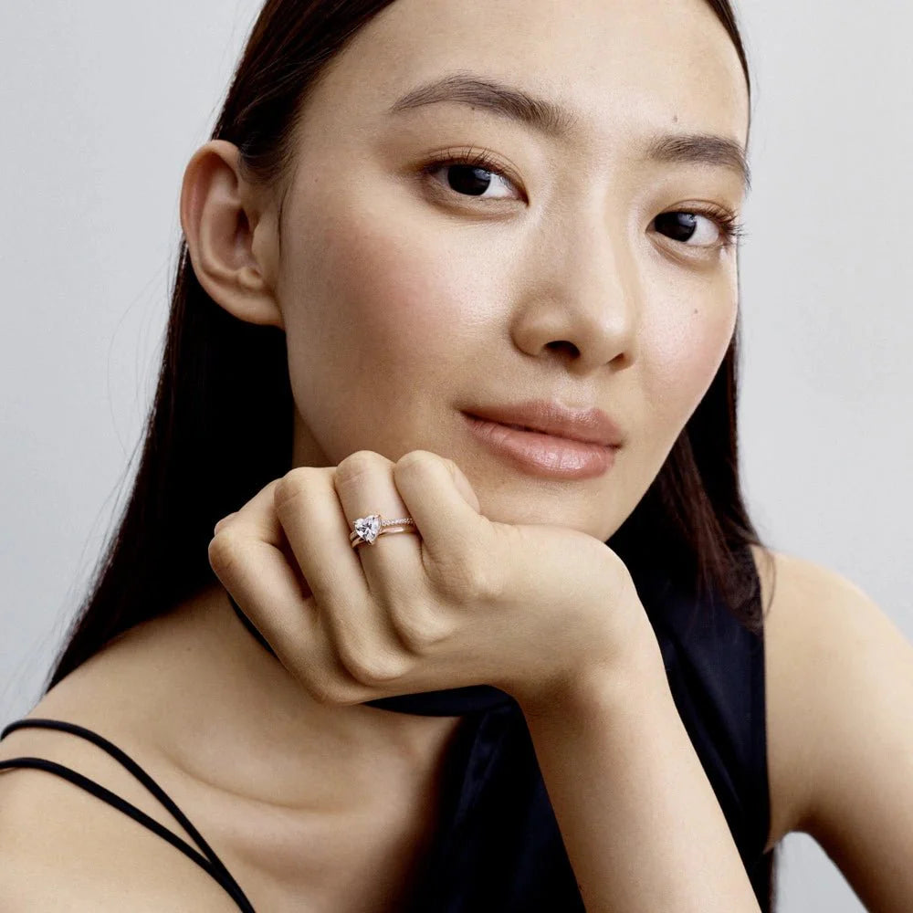 Dubultjoslas sirds gredzens