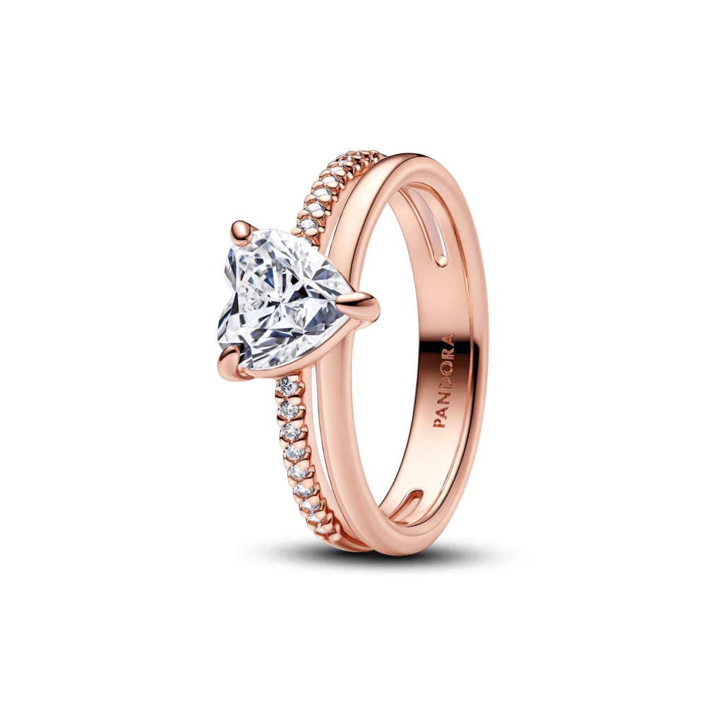 Dubultjoslas sirds gredzens