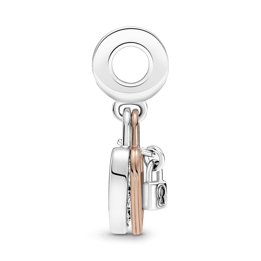 Dubultais piekarināmais amulets ar sirsniņas slēdzeni