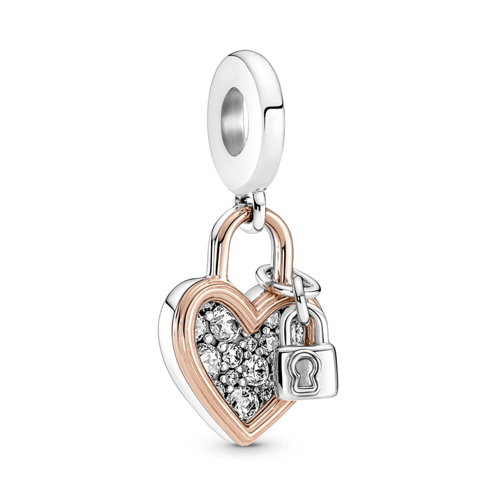 Dubultais piekarināmais amulets ar sirsniņas slēdzeni