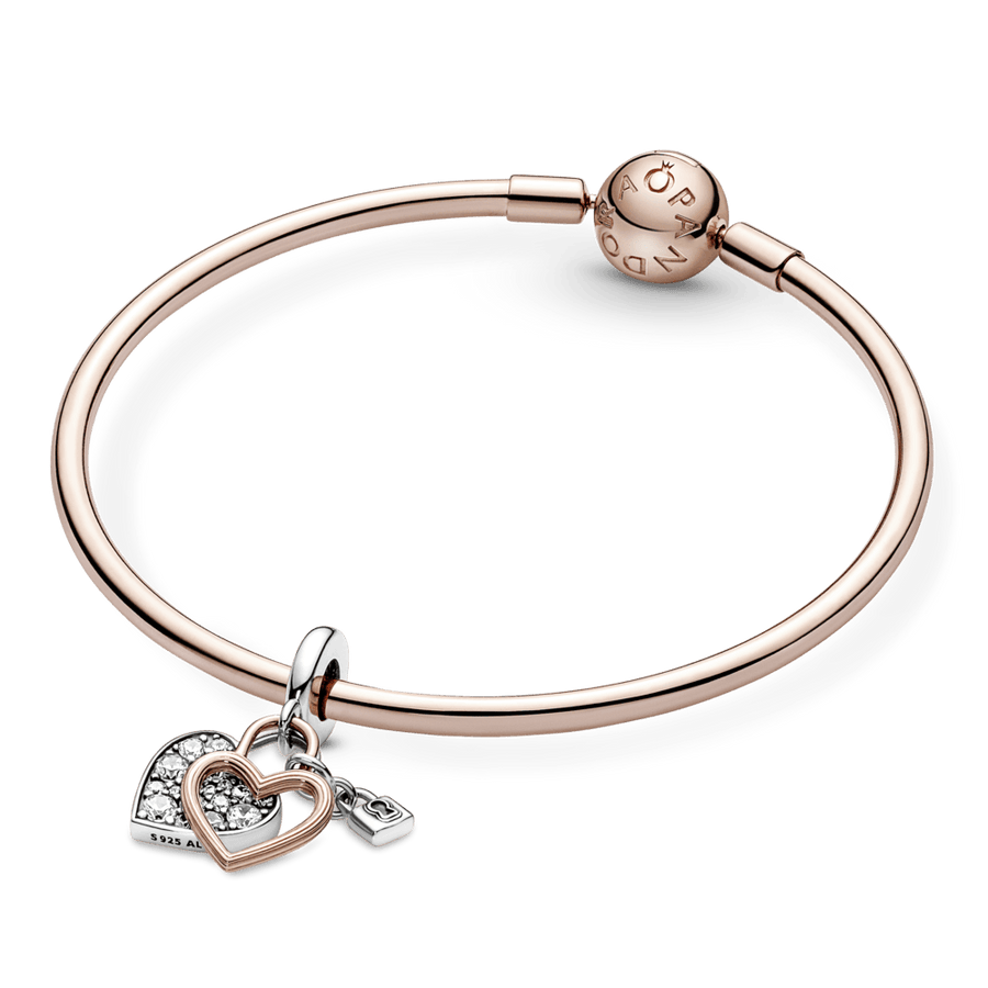 Dubultais piekarināmais amulets ar sirsniņas slēdzeni