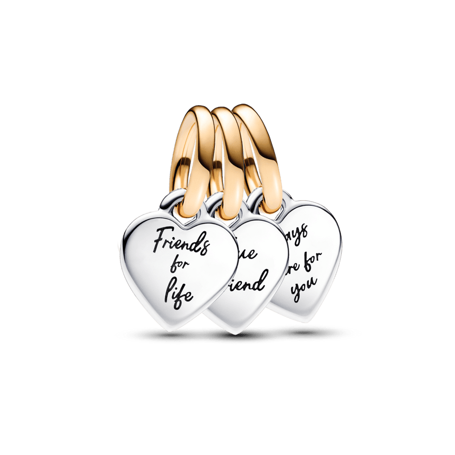 Trīskāršs divu toņu sadalāms draudzības amulets