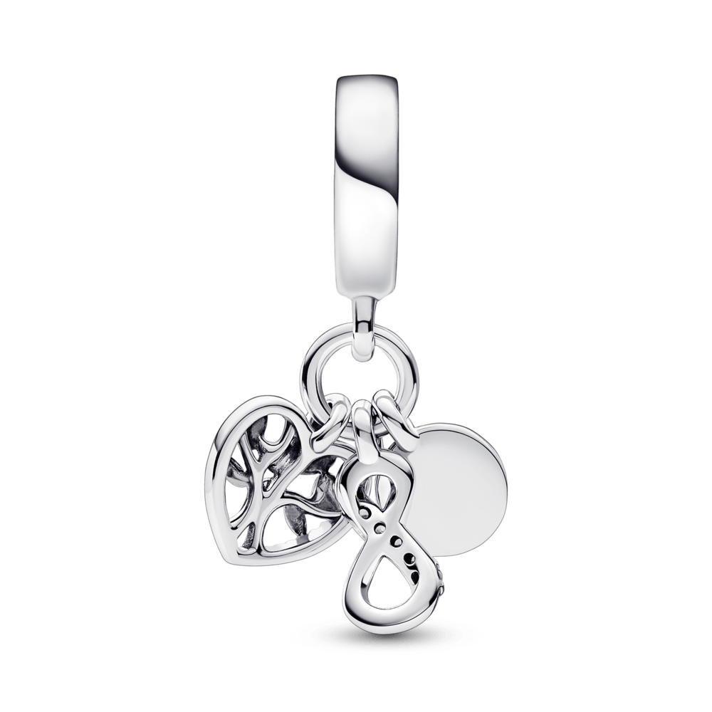 Piekarināmais trīskāršais amulets ar ģimenes bezgalības motīvu