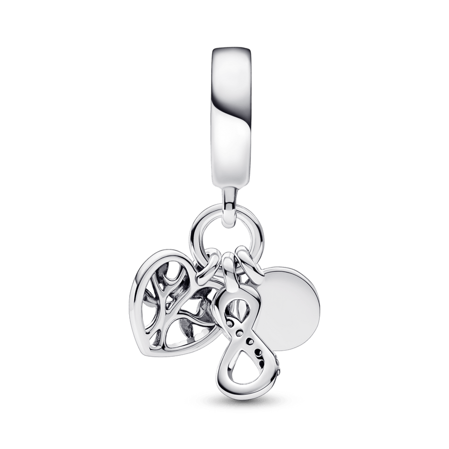 Piekarināmais trīskāršais amulets ar ģimenes bezgalības motīvu