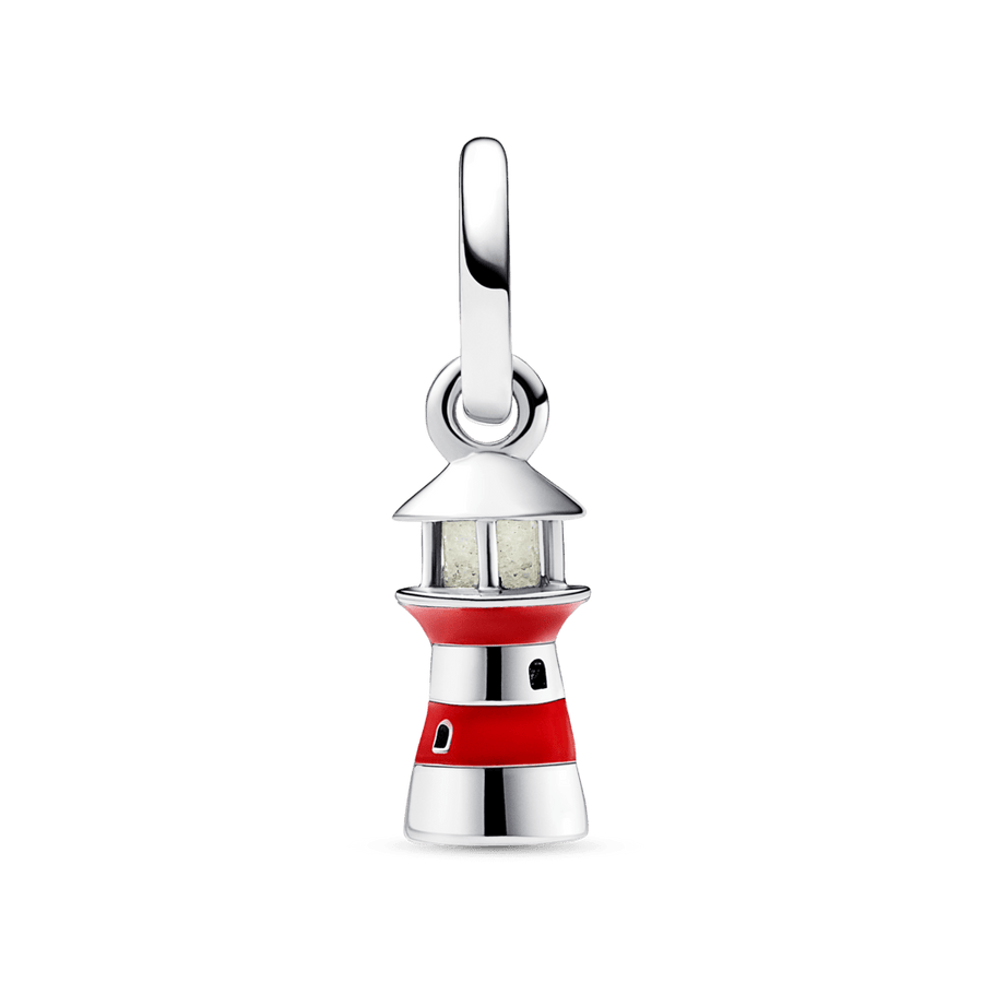 Tumsā spīdošas bākas amulets