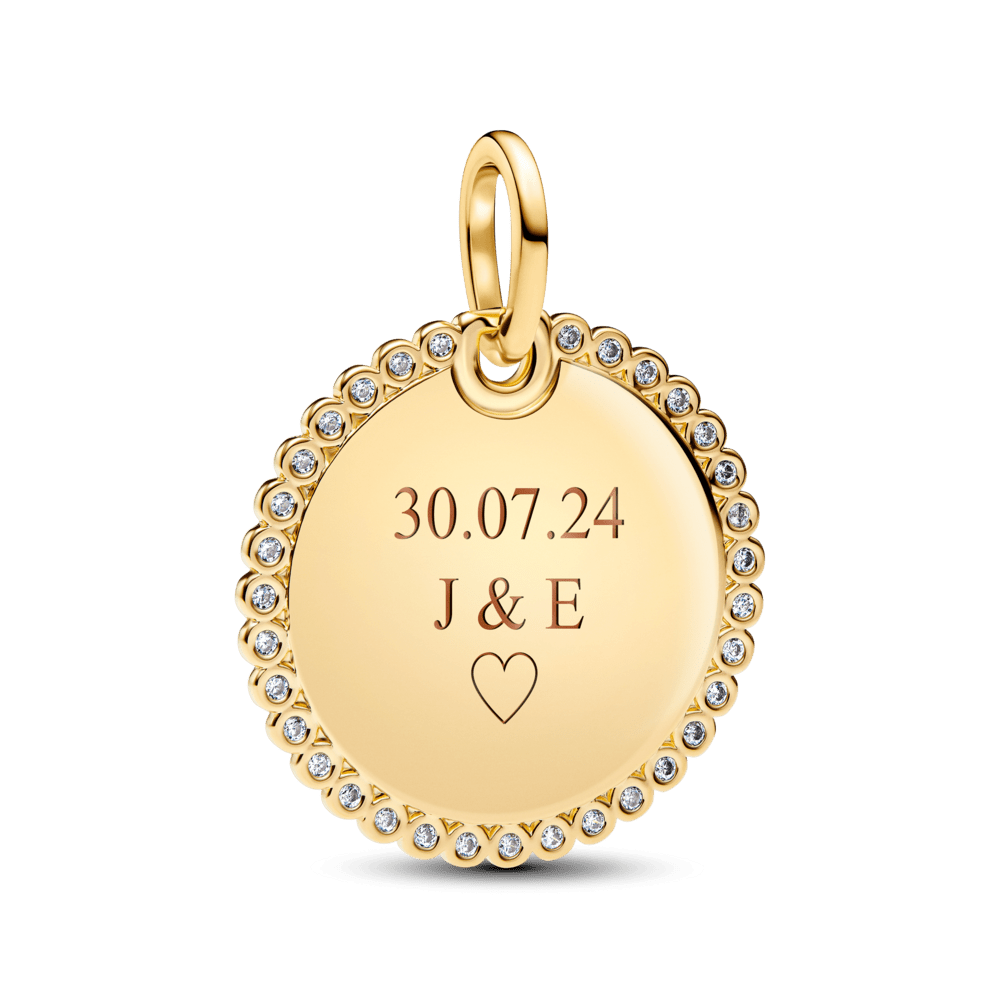 Iegravējamais apaļais kulons