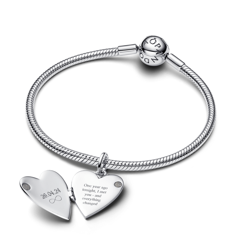 Iegravējamais atveramās sirds kulons