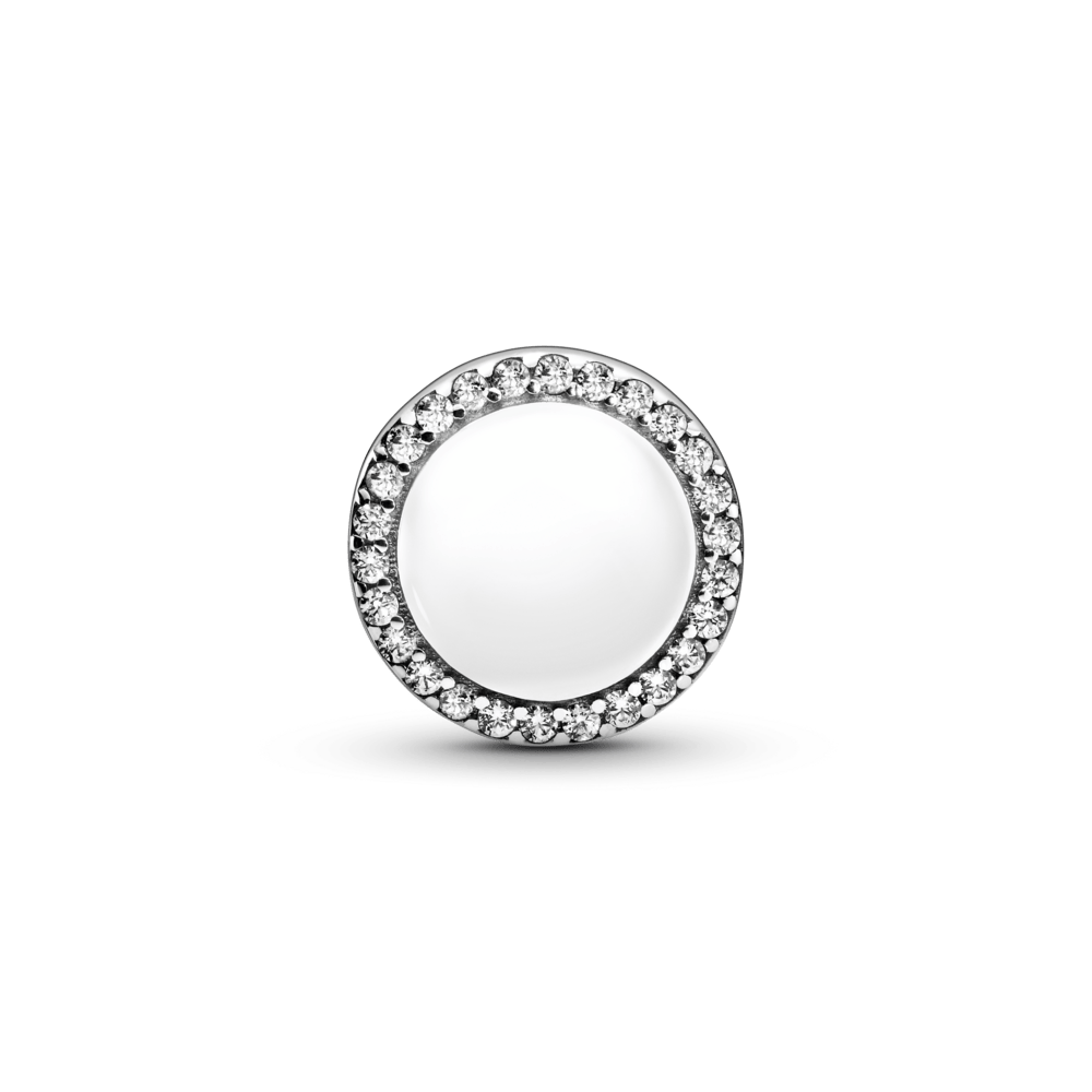 Mirdzošs iegravējams pogas amulets