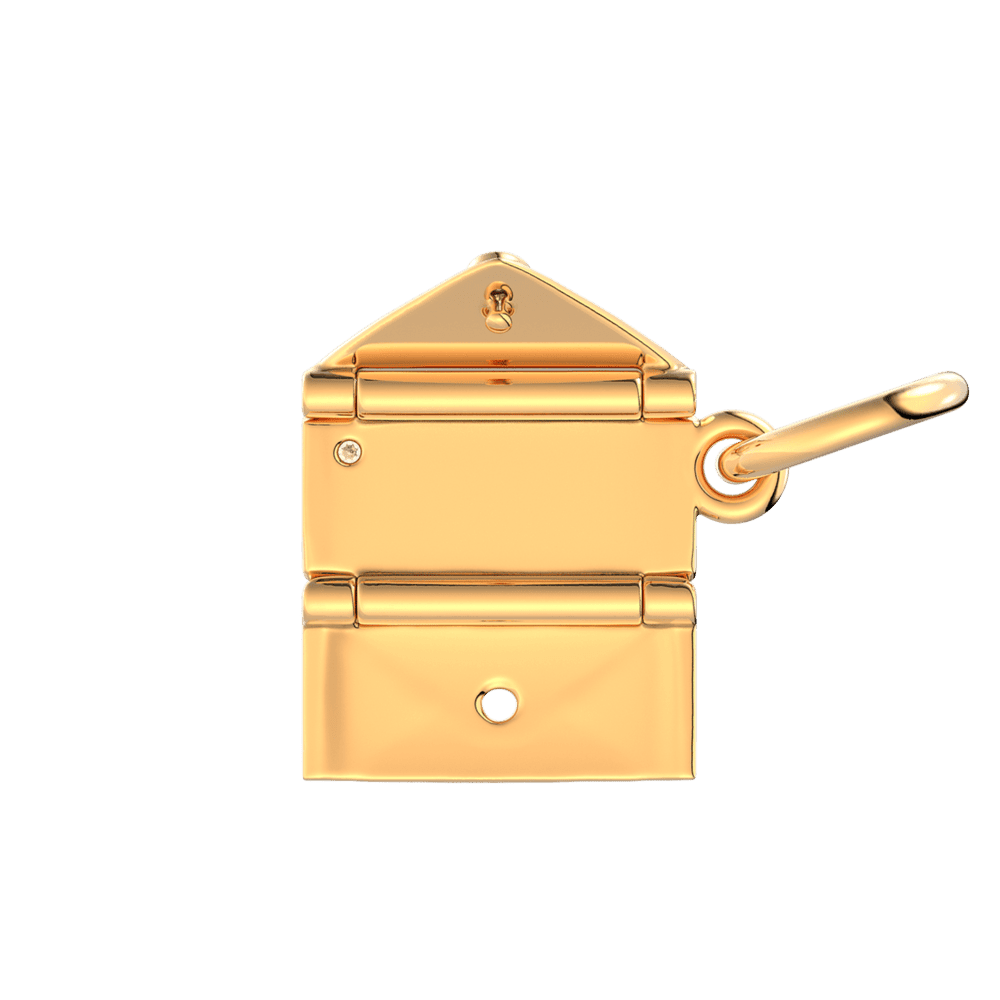 Iegravējamais un atveramais aploksnes formas amulets