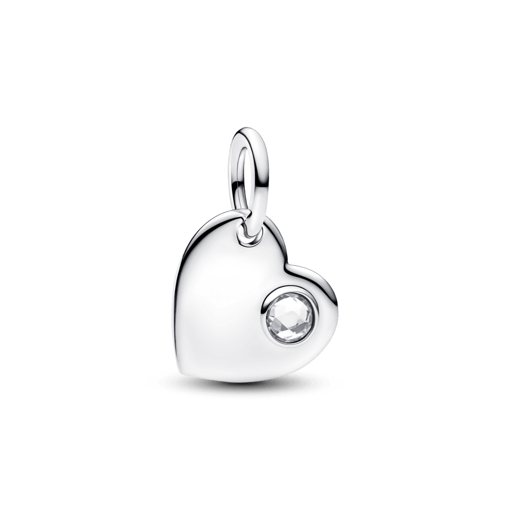 Aprīļa gravējamais sirds formas caurspīdīga akmens amulets