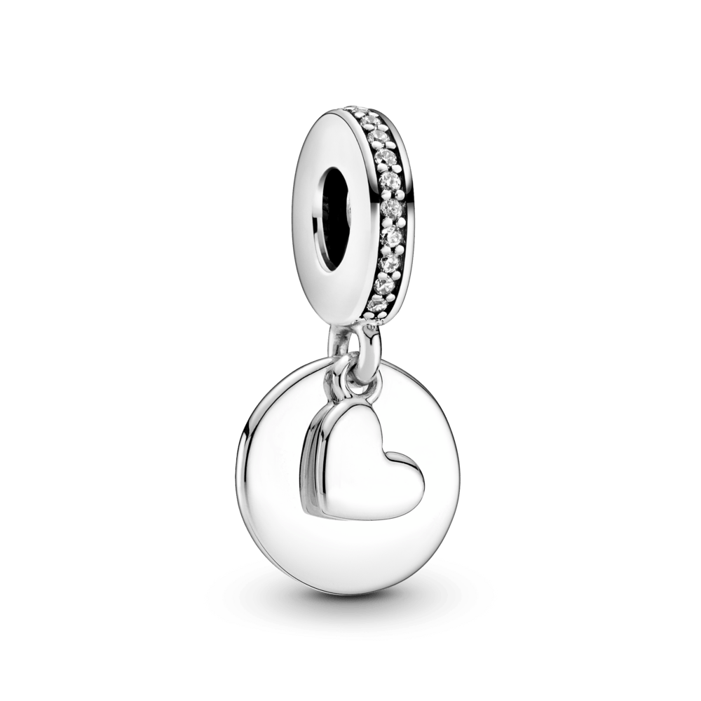 Iegravējamais amulets Heart Disc