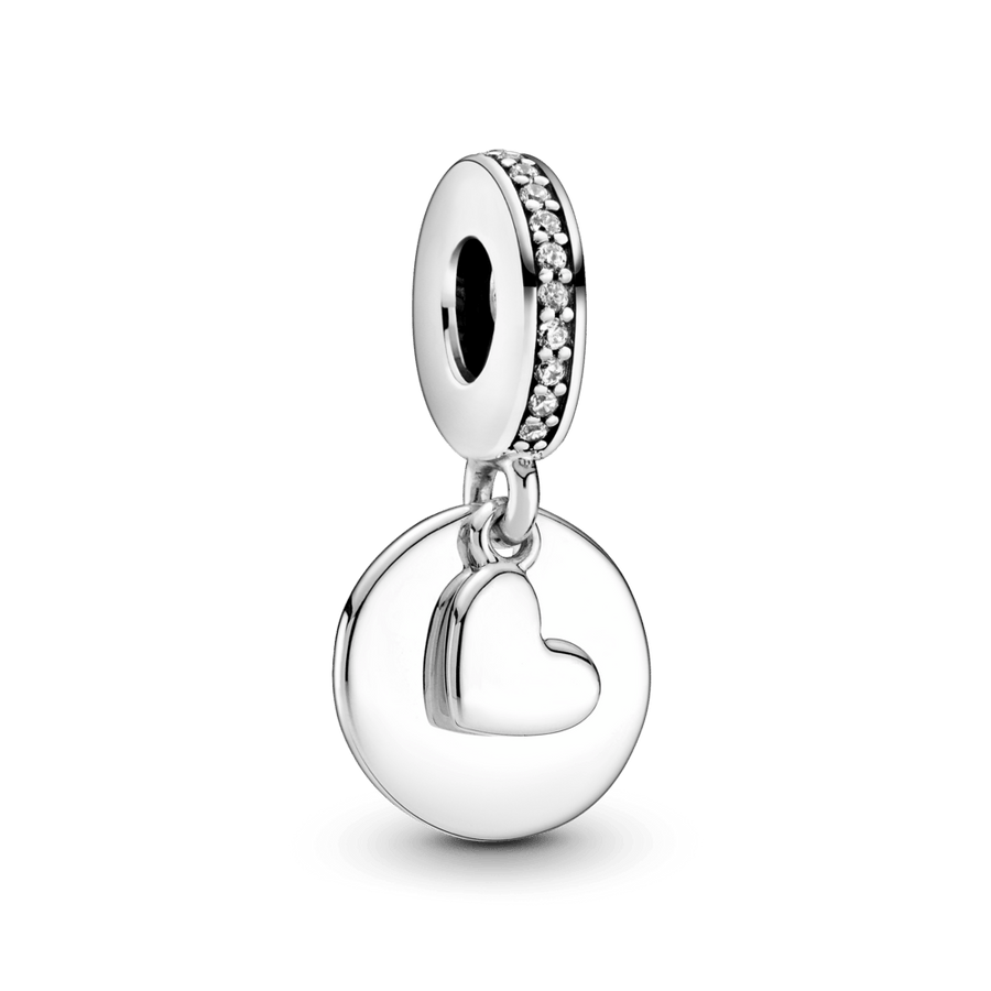 Iegravējamais amulets Heart Disc