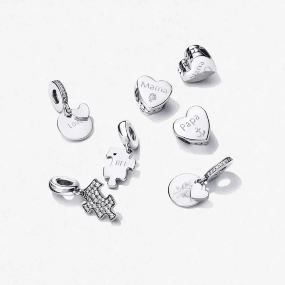 Iegravējamais amulets Heart Disc