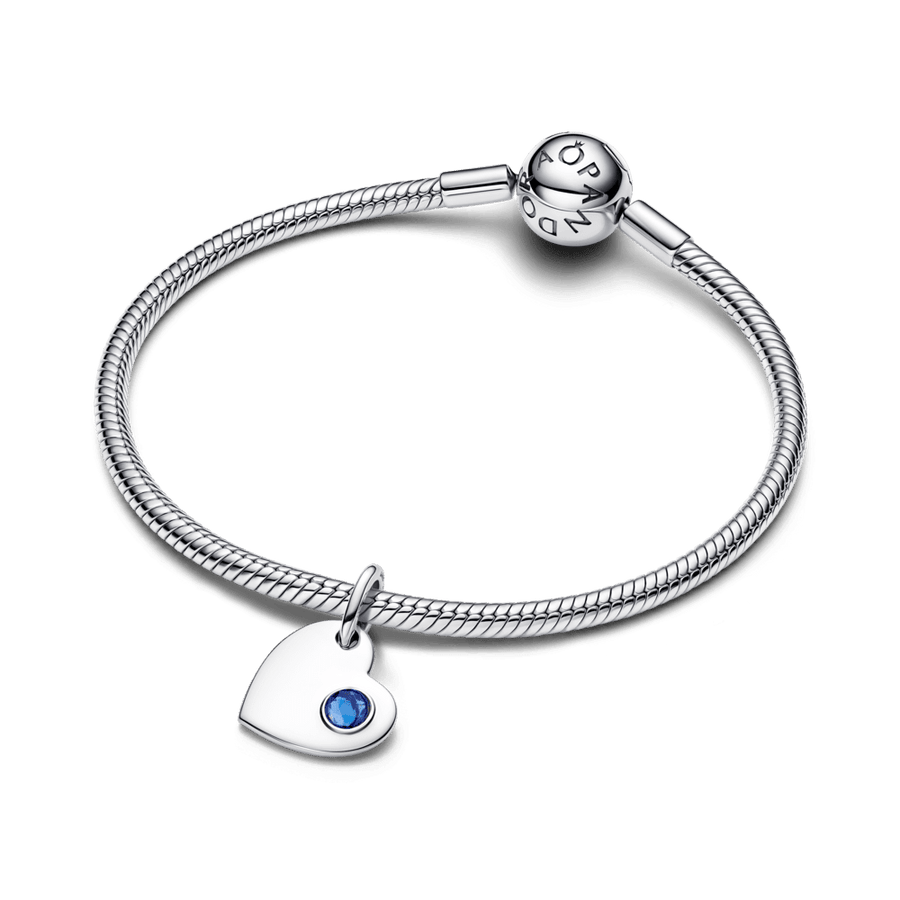 Septembra gravējamais sirds formas zilā akmens amulets