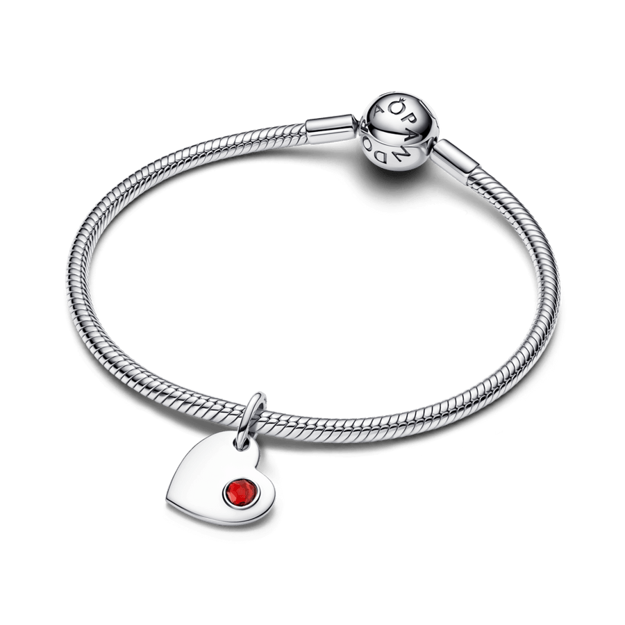 Iegravējams sirds sarkanā akmeņa amulets