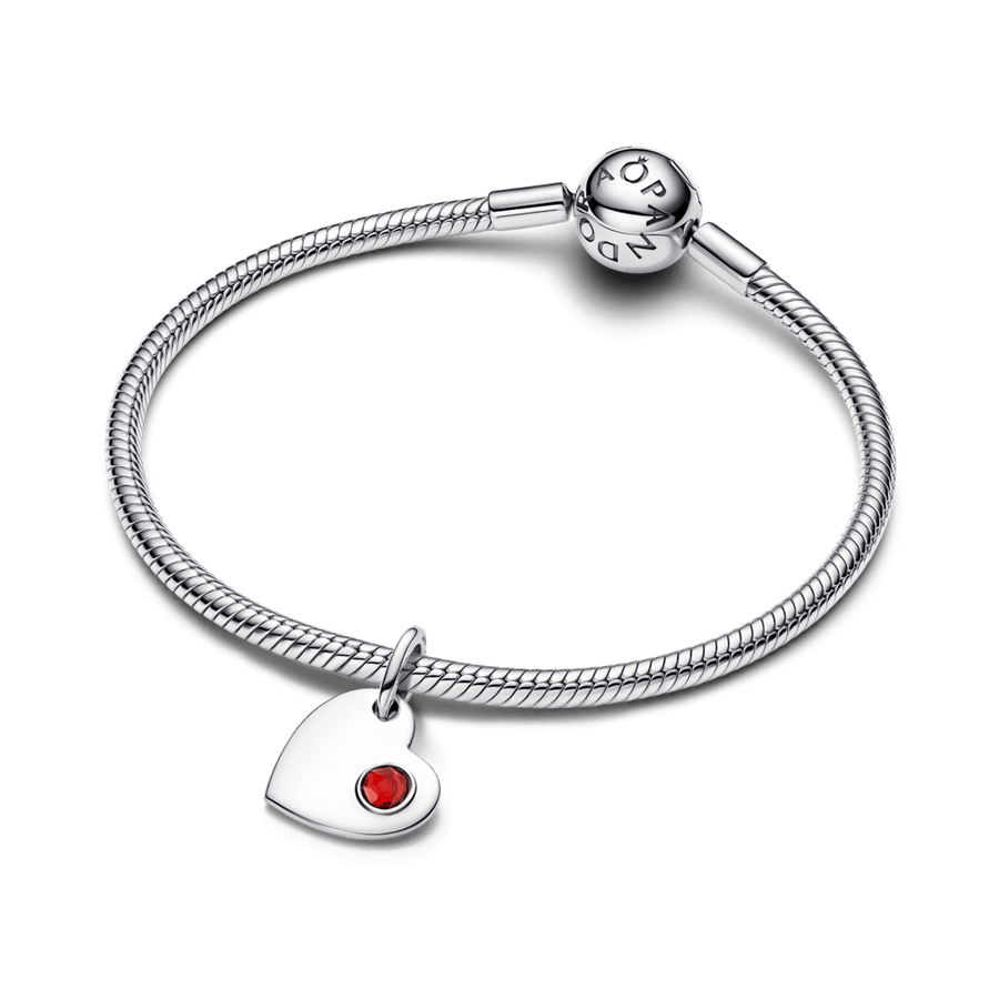 Iegravējams sirds sarkanā akmeņa amulets