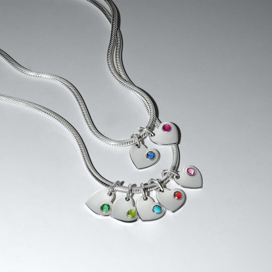 Iegravējams sirds tirkīzzilā akmeņa amulets