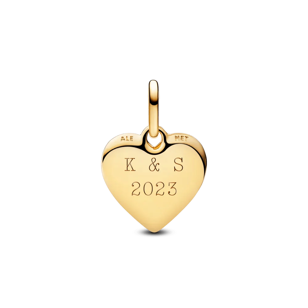 Iegravējamais sirds medaljona amulets