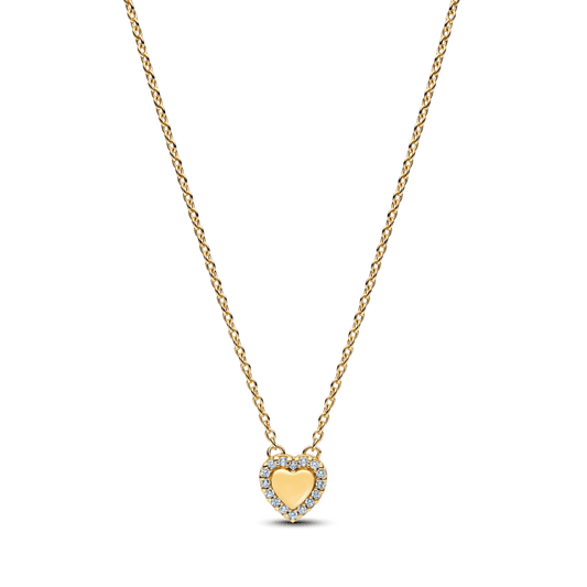 Gravējamā sirds formas Halo kaklarota