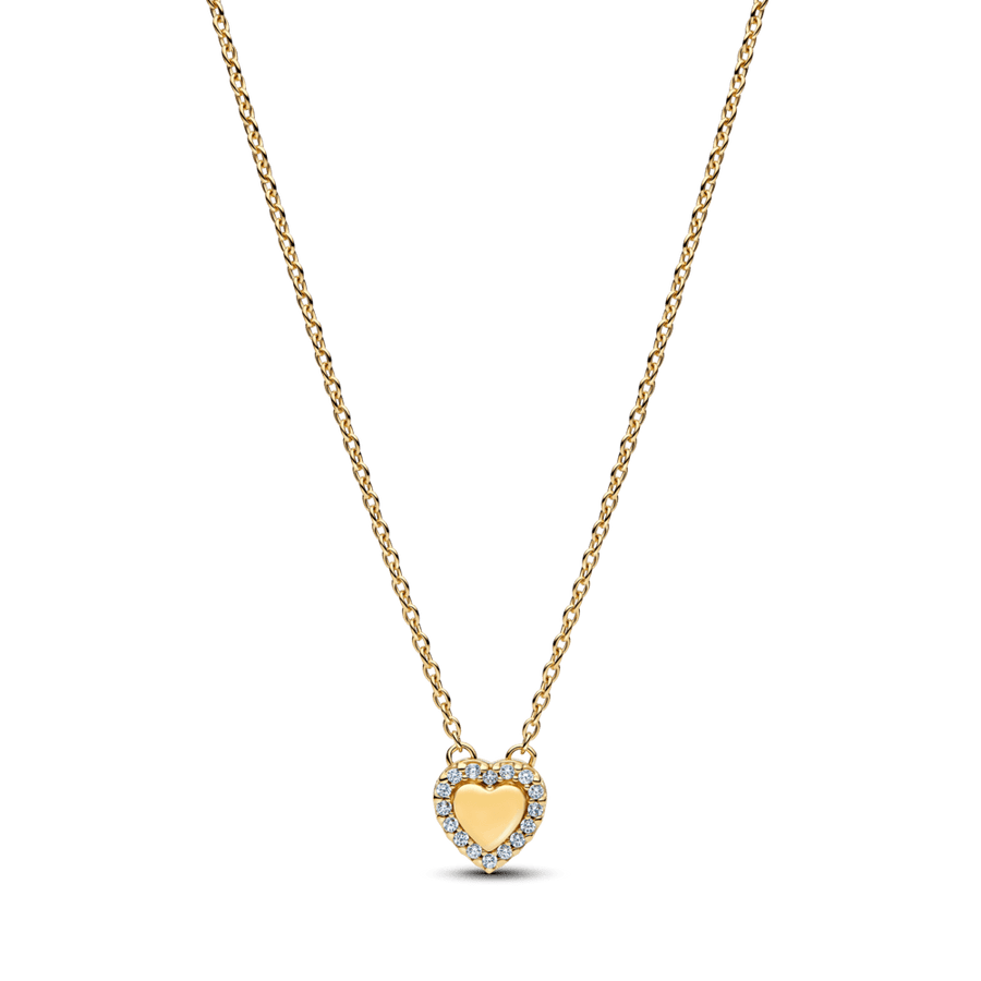 Gravējamā sirds formas Halo kaklarota