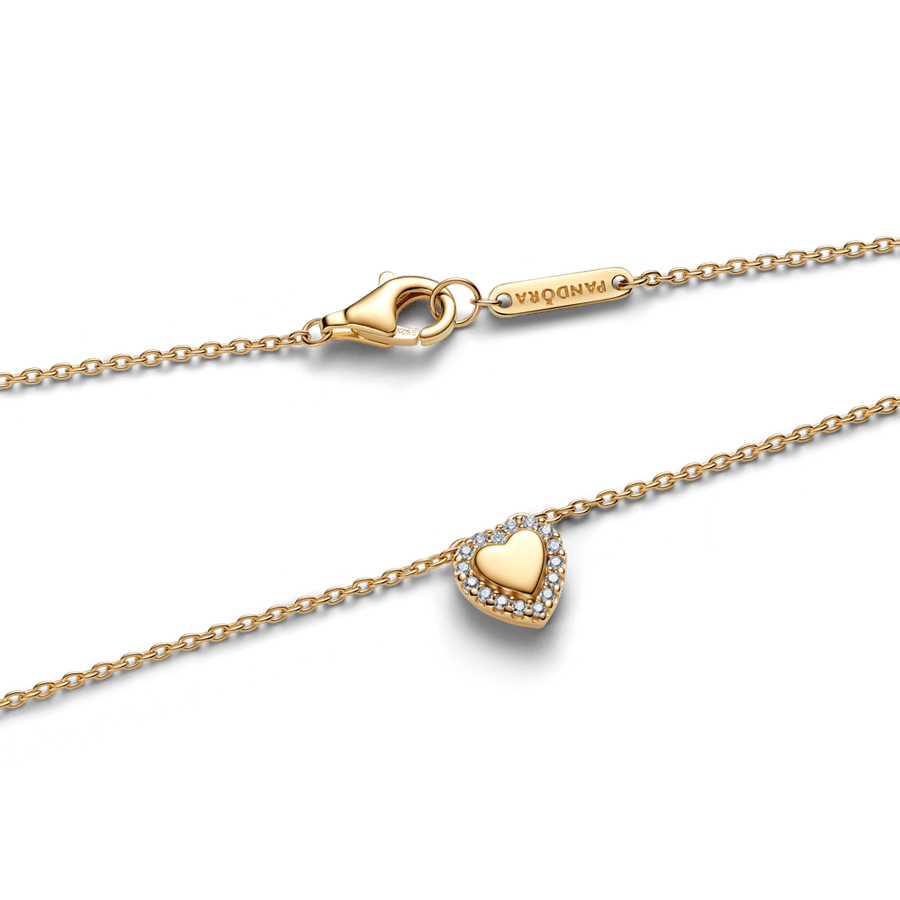 Gravējamā sirds formas Halo kaklarota