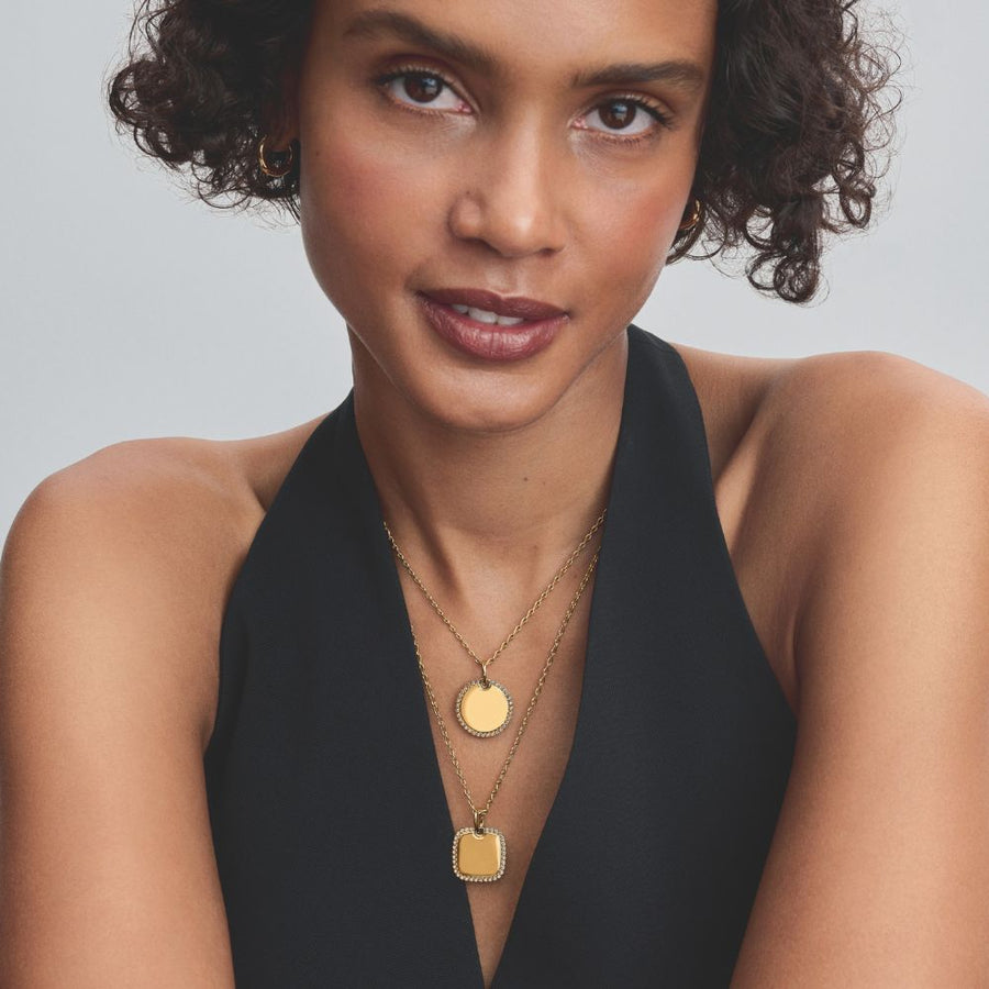 Iegravējamais apaļais kulons