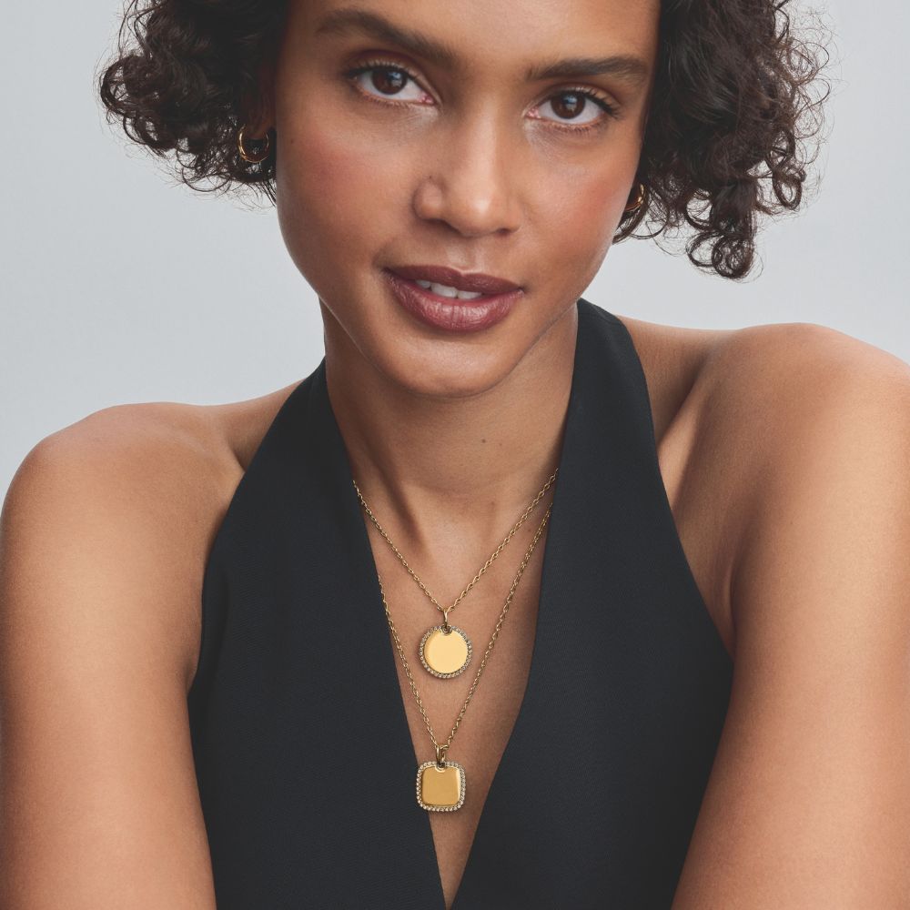 Iegravējamais kvadrātveida kulons