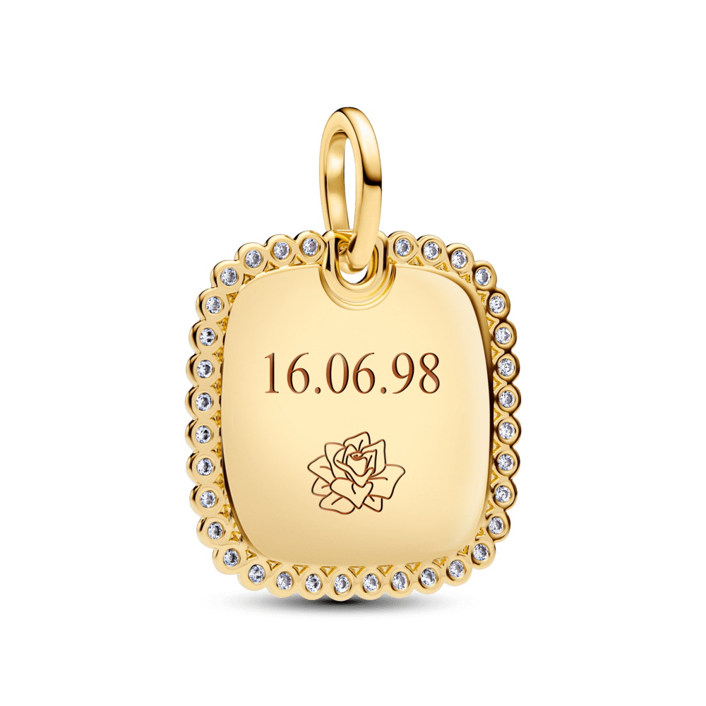 Iegravējamais kvadrātveida kulons